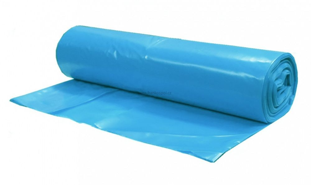 Pytel LDPE 1000 x 1100 mm, v roli, modrý