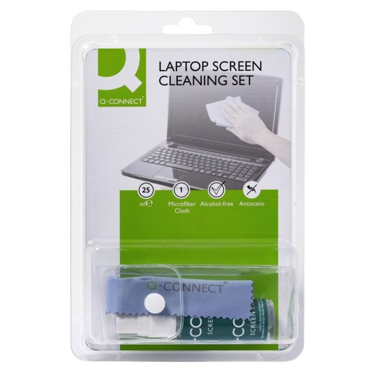 Čisticí set Q-Connect na LCD, sprej 25 ml + mikroutěrka