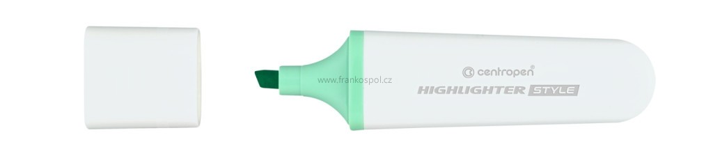 Zvýrazňovač CENTROPEN Style 6252, pastelový, zelený