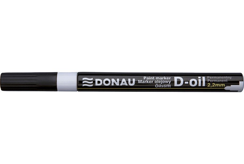 Lakový popisovač Donau D-oil, 2,2 mm, bílý