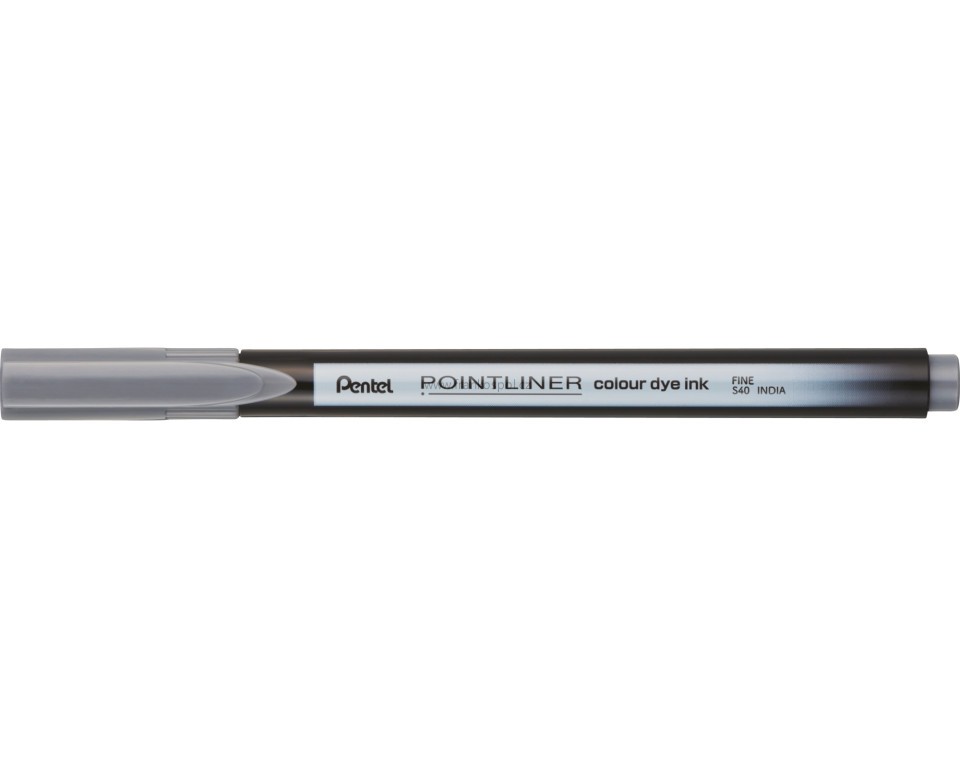 Liner PENTEL Pointliner S40, 0,4 mm, šedý