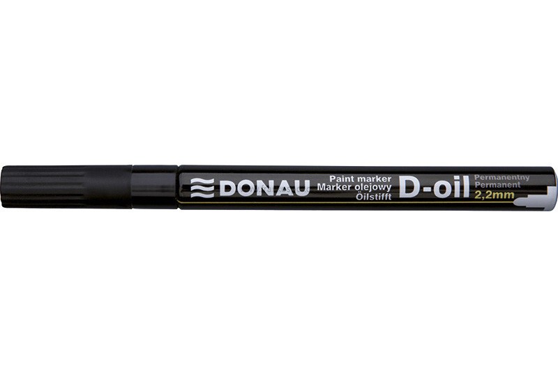 Lakový popisovač Donau D-oil, 2,2 mm, černý
