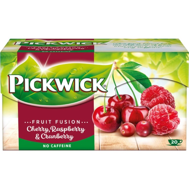 Ovocný čaj PICKWICK Třešně s malinami a brusinkami, 20 x 2 g