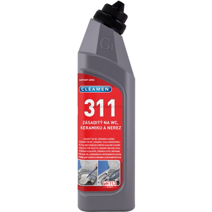 CLEAMEN 311 zásaditý na WC, keramiku a nerez, 750ml