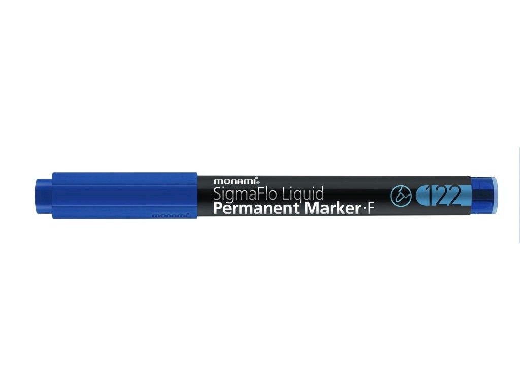 Permanentní popisovač MONAMI 122 SigmaFlo Liquid, modrý