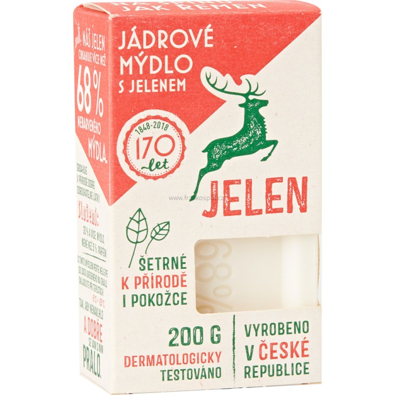 Jádrové mýdlo JELEN na praní, 200 g