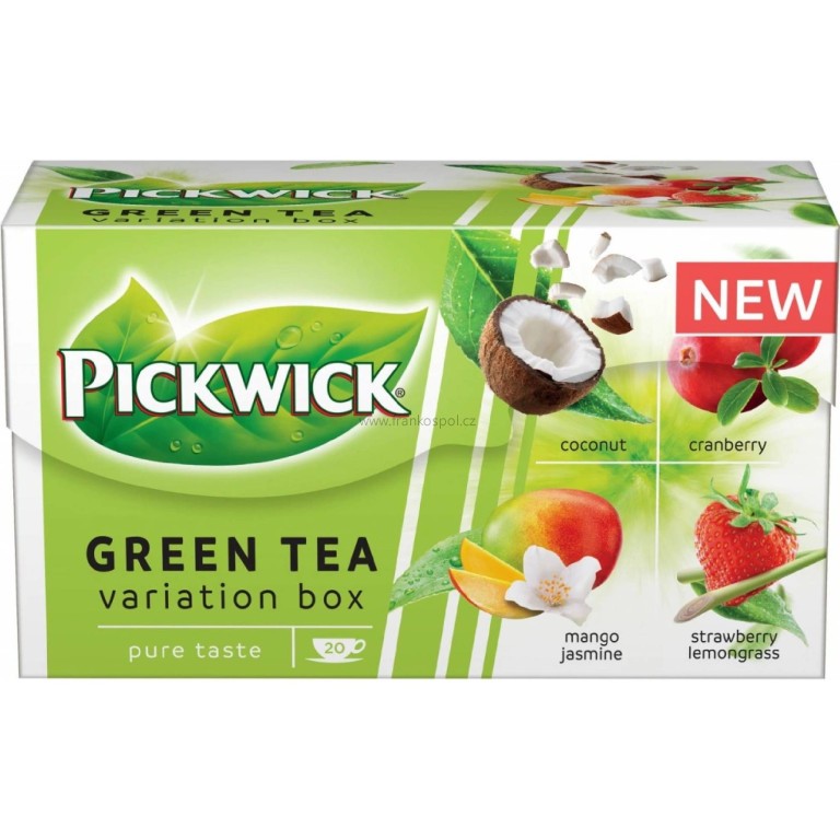 Zelený čaj PICKWICK variace s ovocem, 20 x 1,5 g