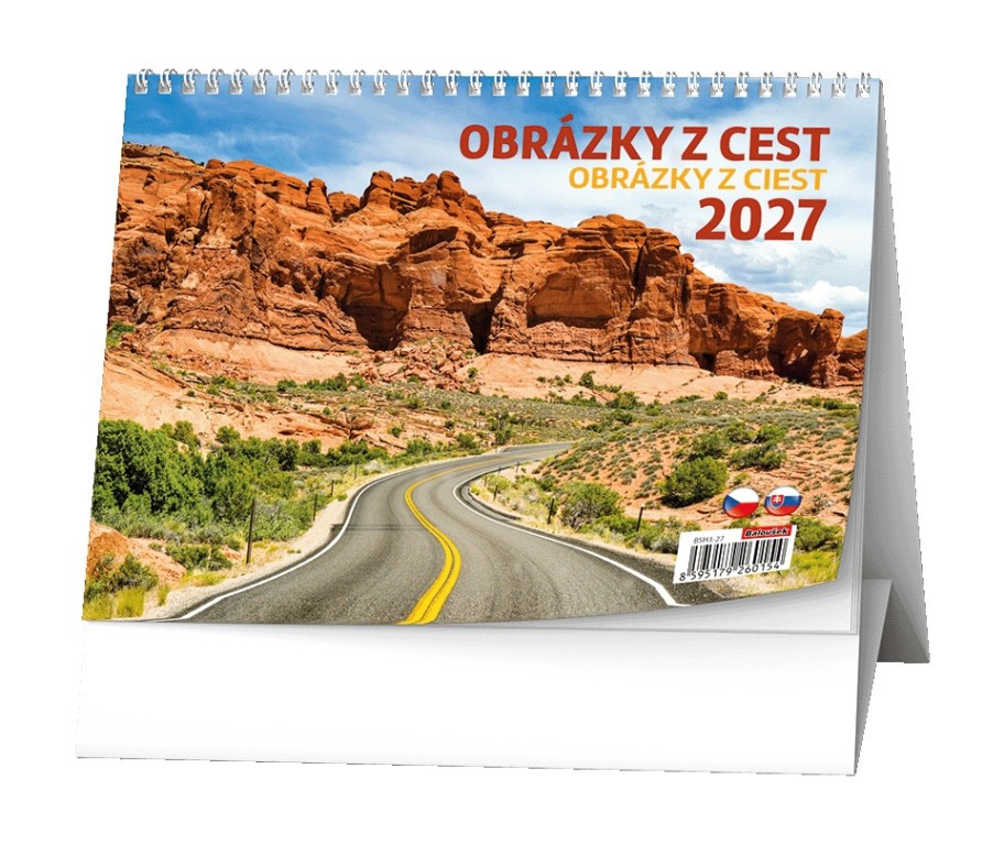 Stolní kalendář OBRÁZKY Z CEST, BSH3