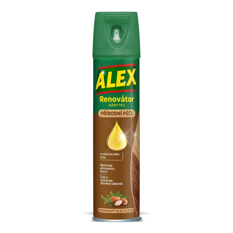 ALEX aerosol renovátor nábytku, přírodní péče, 400 ml