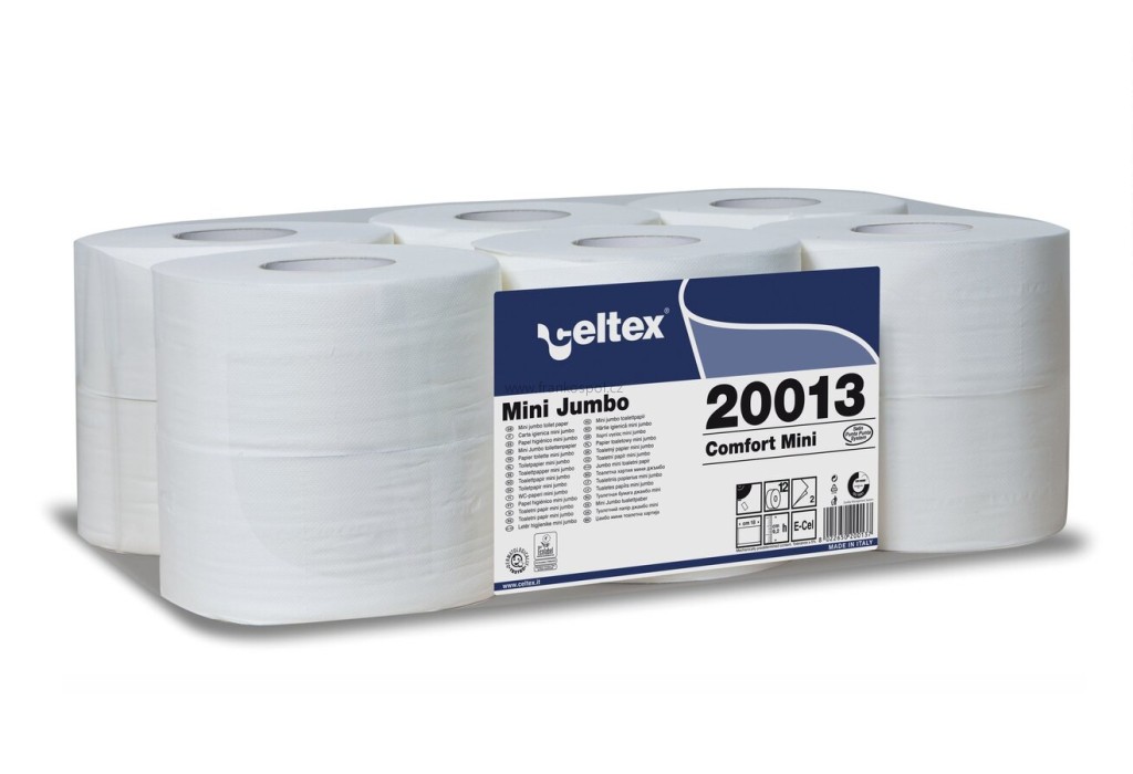 Toaletní papír CELTEX Comfort Mini Jumbo 185, 2-vrstvý