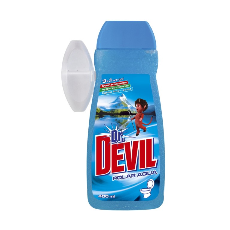 DR.DEVIL 3v1 WC gel s košíčkem, 400 ml