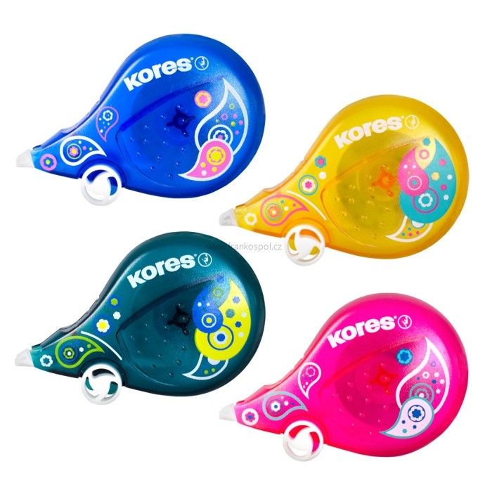 Korekční strojek KORES Scooter Paisley, 4,2 mm x 8 m