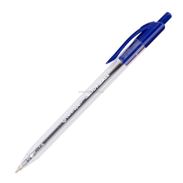 Kuličkové pero CENTROPEN 2225 Slideball Clicker, modré