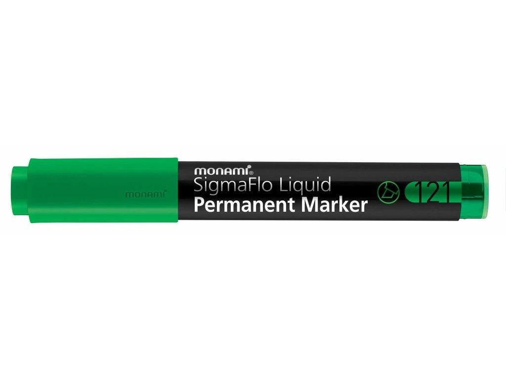Permanentní popisovač MONAMI 121 SigmaFlo Liquid, zelený