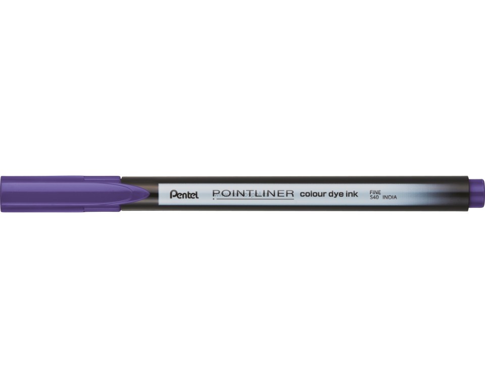 Liner PENTEL Pointliner S40, 0,4 mm, tmavě fialový
