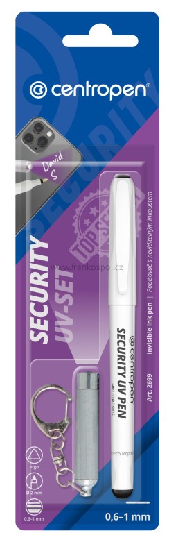 Popisovač CENTROPEN 2699 Security UV, set