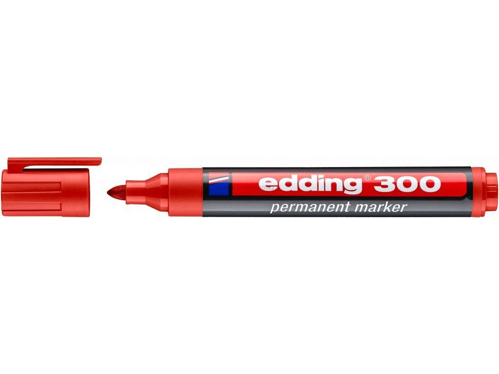 Popisovač EDDING 300, permanentní, červený