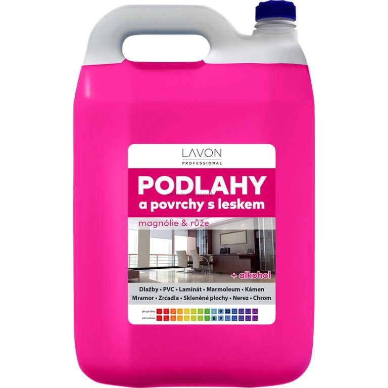 LAVON Professional podlahy a povrchy s leskem P2, Magnólie & růže, 5 l