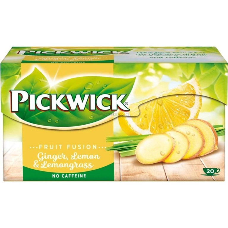 Ovocný čaj PICKWICK Zázvor s citronem a citronovou trávou, 20 x 2 g