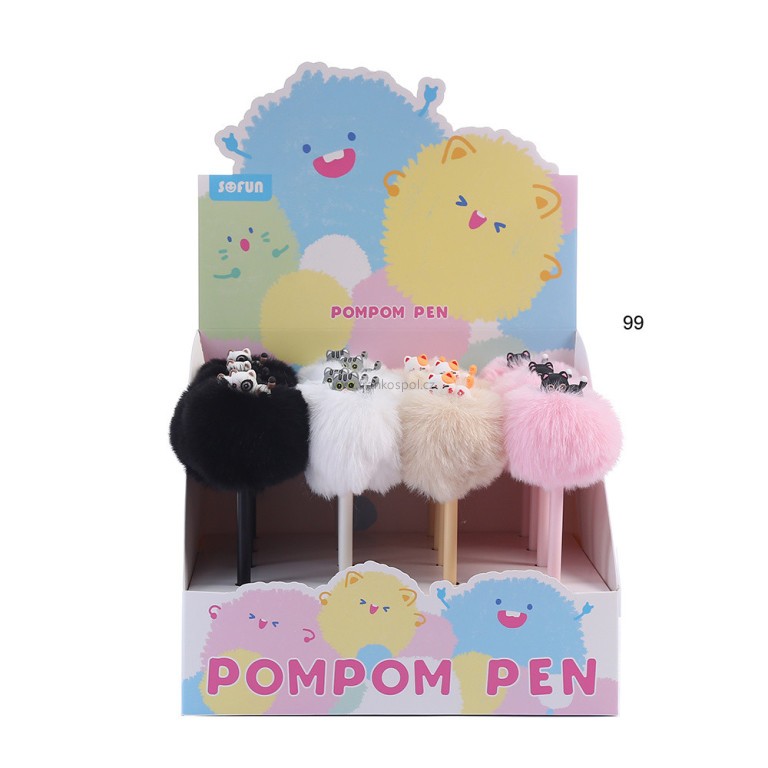 Gelové pero EMPEN Pompom, 0,5 mm