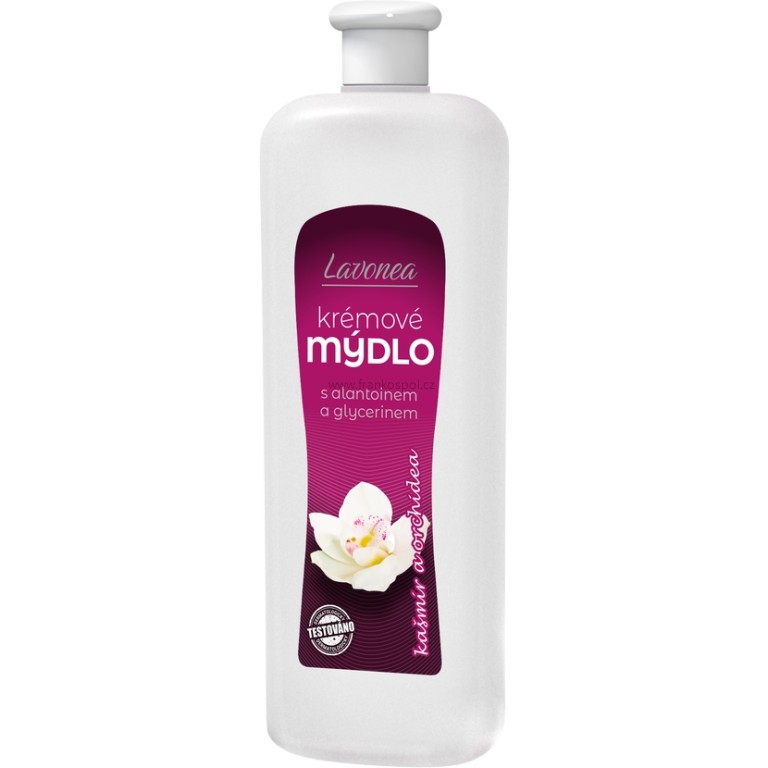 Tekuté mýdlo LAVONEA krémové, Kašmír & Orchidea, 1 l