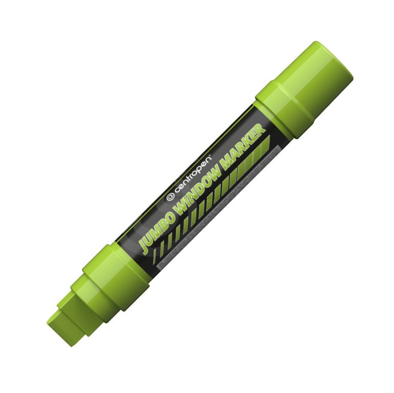 Křídový značkovač CENTROPEN 9120 JUMBO, fluo zelený