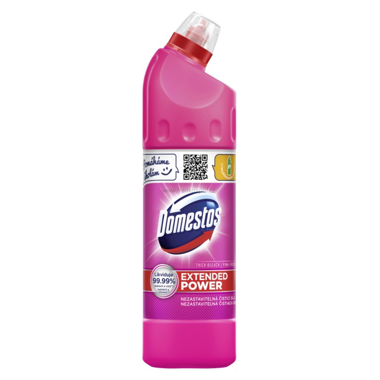 WC gel DOMESTOS Extended Power, 750 ml, Pink fresh