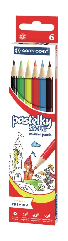 Pastelky CENTROPEN 9520, 6 barev