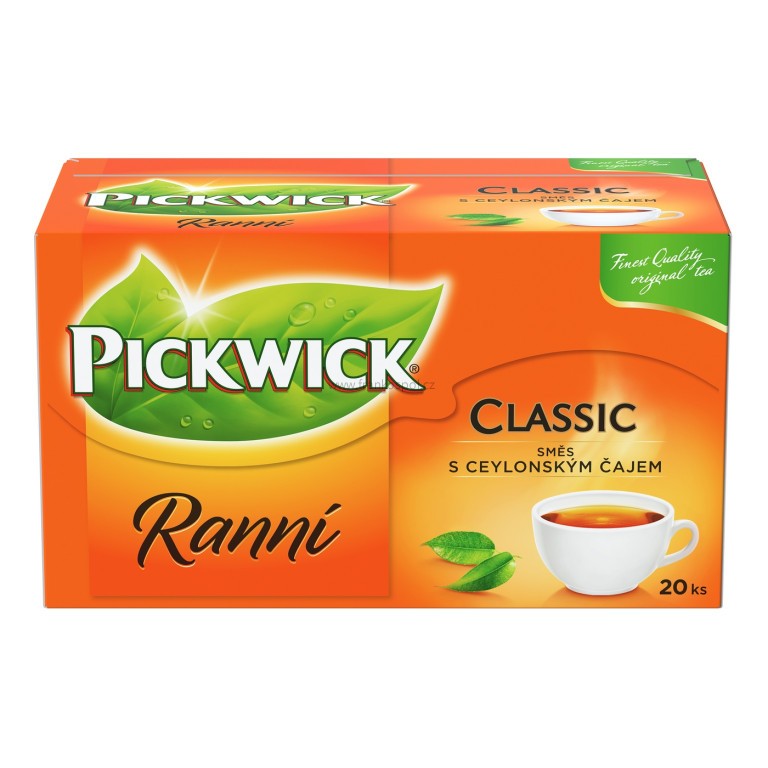 Černý čaj PICKWICK Ranní, 20 x 1,75 g