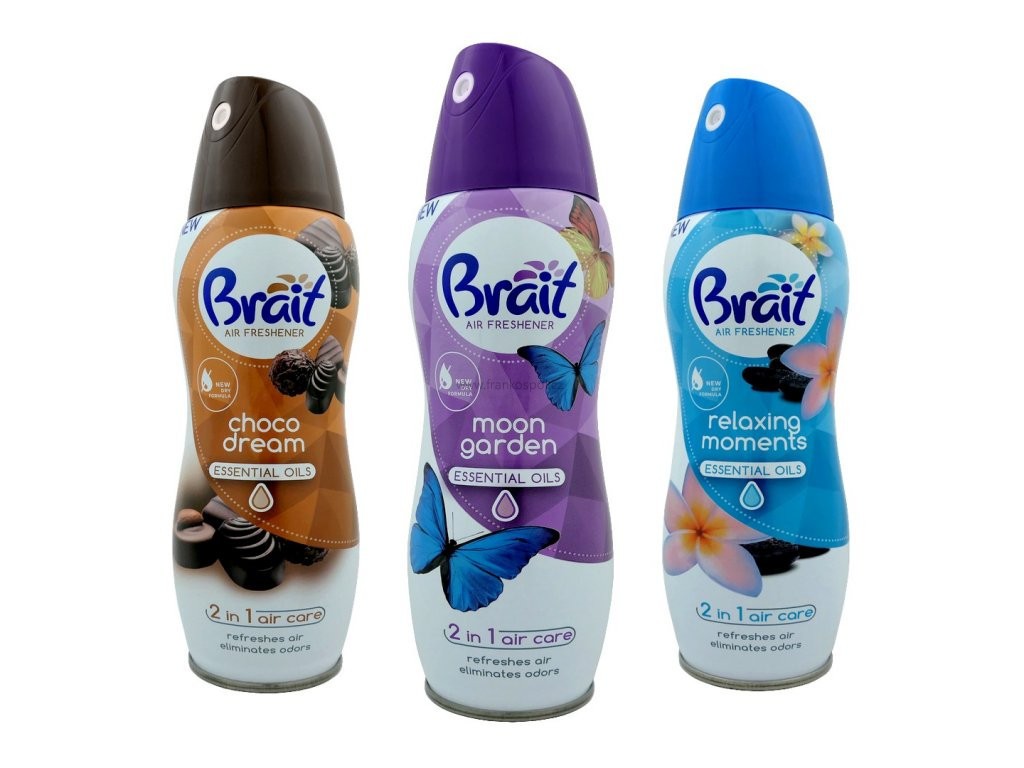 Osvěžovač vzduchu BRAIT suchý sprej, 300 ml