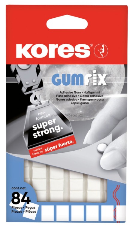 Lepicí guma KORES GumFix, 84 ks