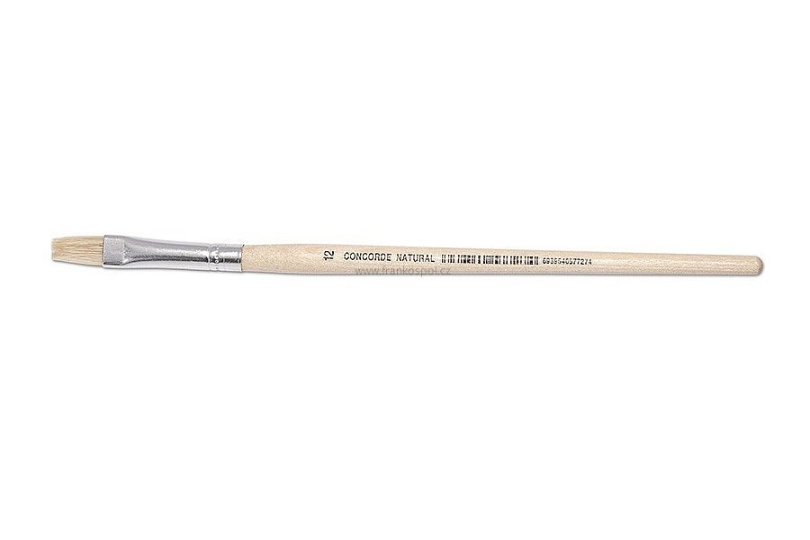 Štětec CONCORDE Natural, plochý, č.12