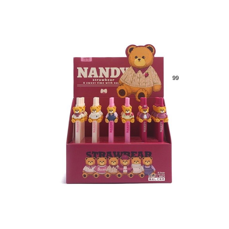 Gelové pero EMPEN Nandy Strawbear, 0,5 mm