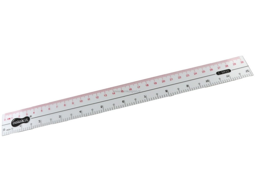Pravítko ohebné, 30 cm, číré