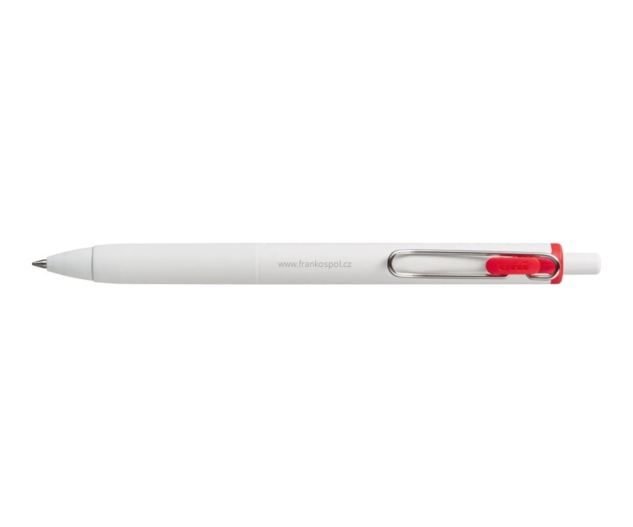 Gelové pero UNI One, 0,7 mm, červené