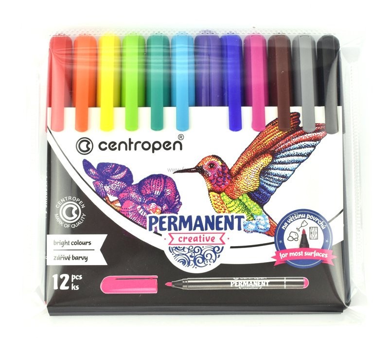 Popisovač CENTROPEN Creative 2896, sada 12 ks