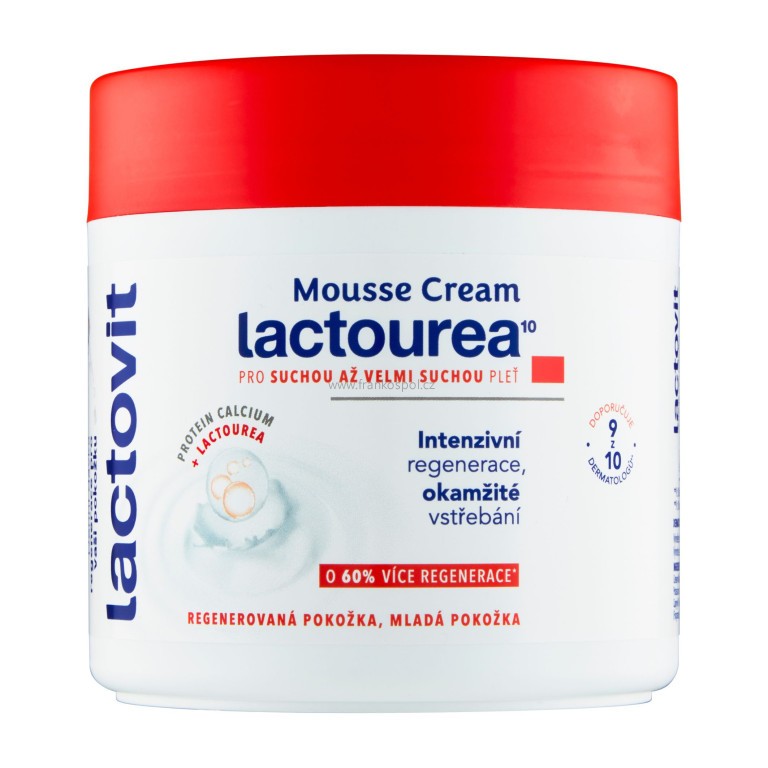 Tělový krém LACTOVIT Mousse Cream, lactourea, 400 ml