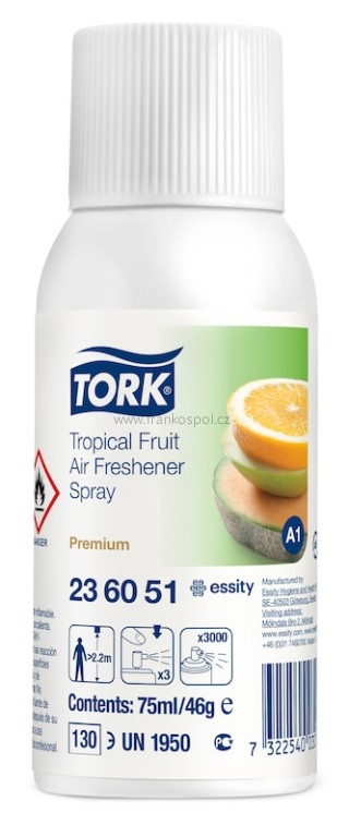 Náhradní náplň do osvěžovače vzduchu TORK A1, tropical fruit
