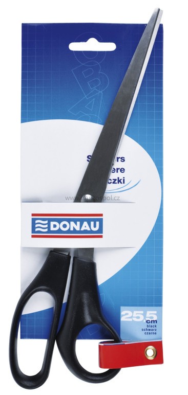 Kancelářské nůžky DONAU, asymetrické, 25,5 cm