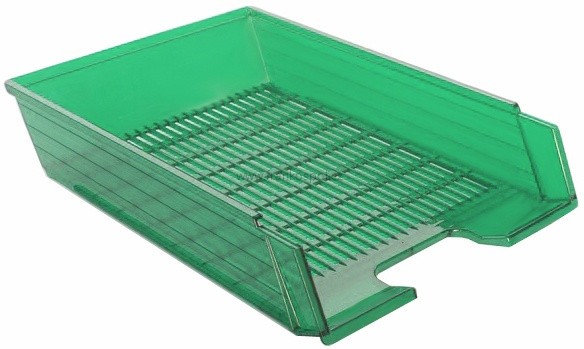 Zásuvka na spisy CHEMOPLAST, transparentní zelená