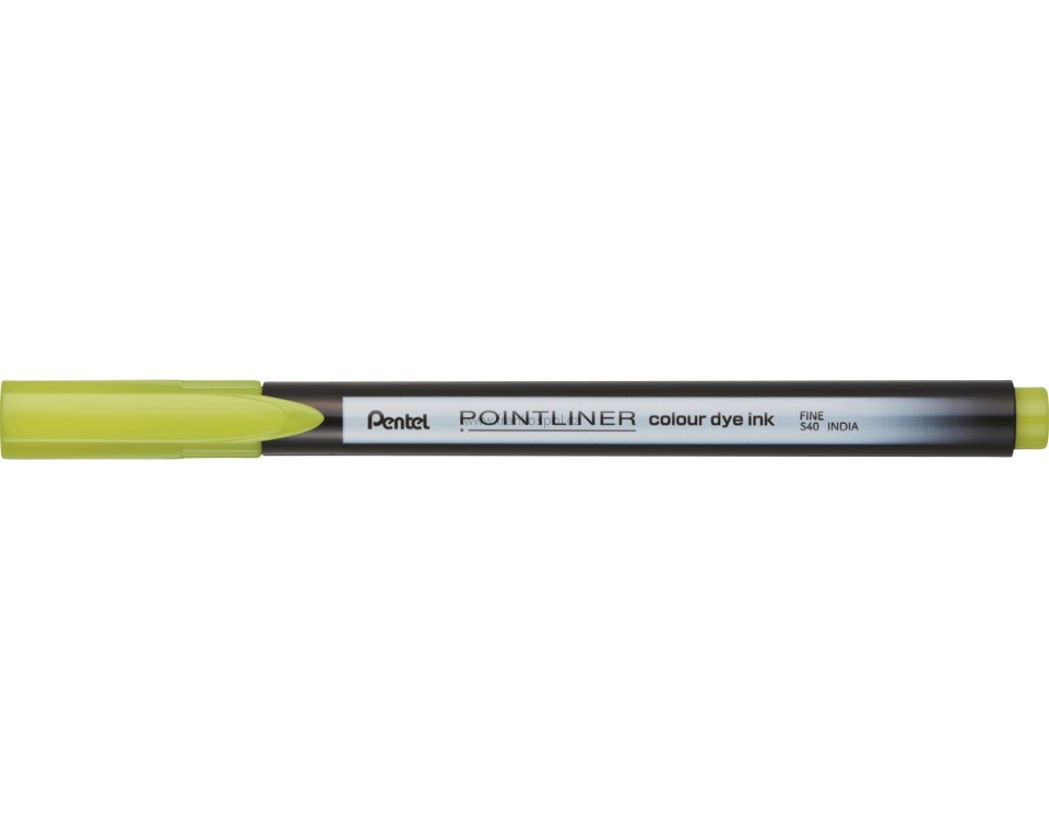Liner PENTEL Pointliner S40, 0,4 mm, limetkově zelený