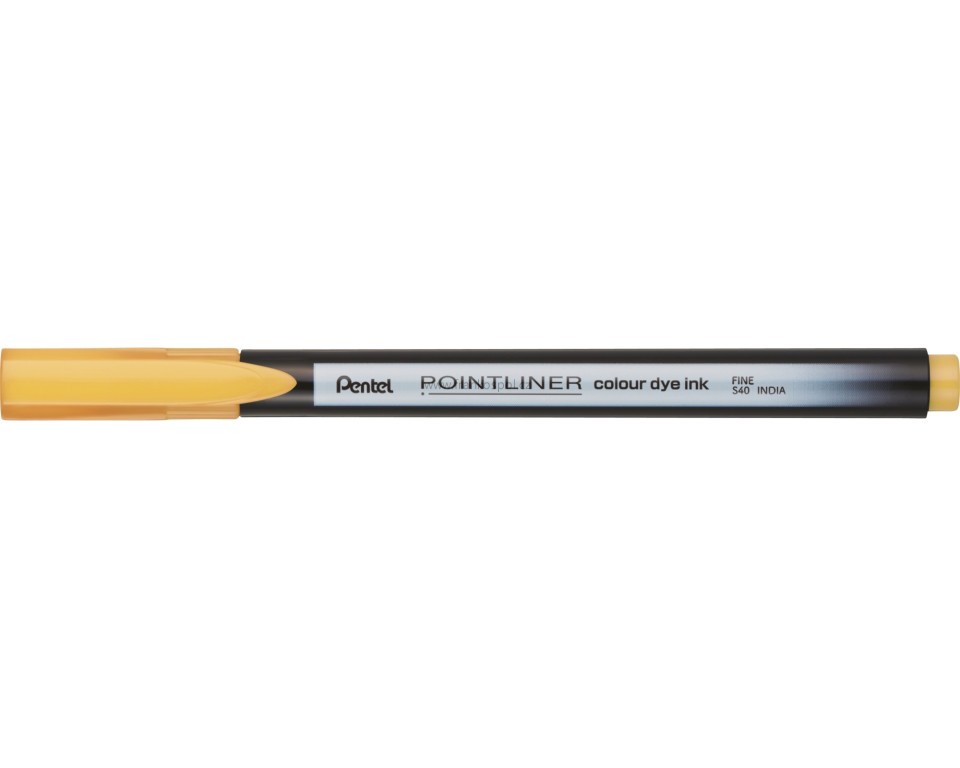 Liner PENTEL Pointliner S40, 0,4 mm, okrový