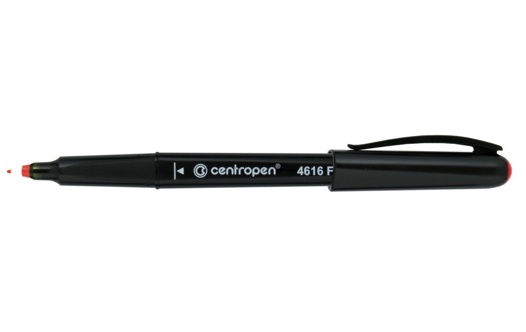 Popisovač CENTROPEN 4616 F na CD/DVD/BD, červený