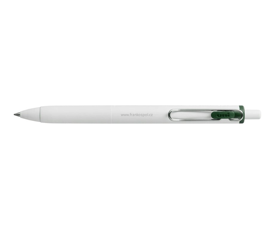 Gelové pero UNI One, 0,7 mm, zelenočerné