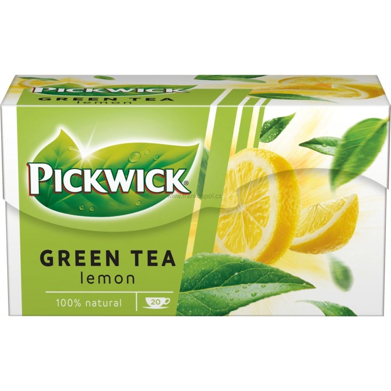 Zelený čaj PICKWICK s citronem, 20 x 2 g