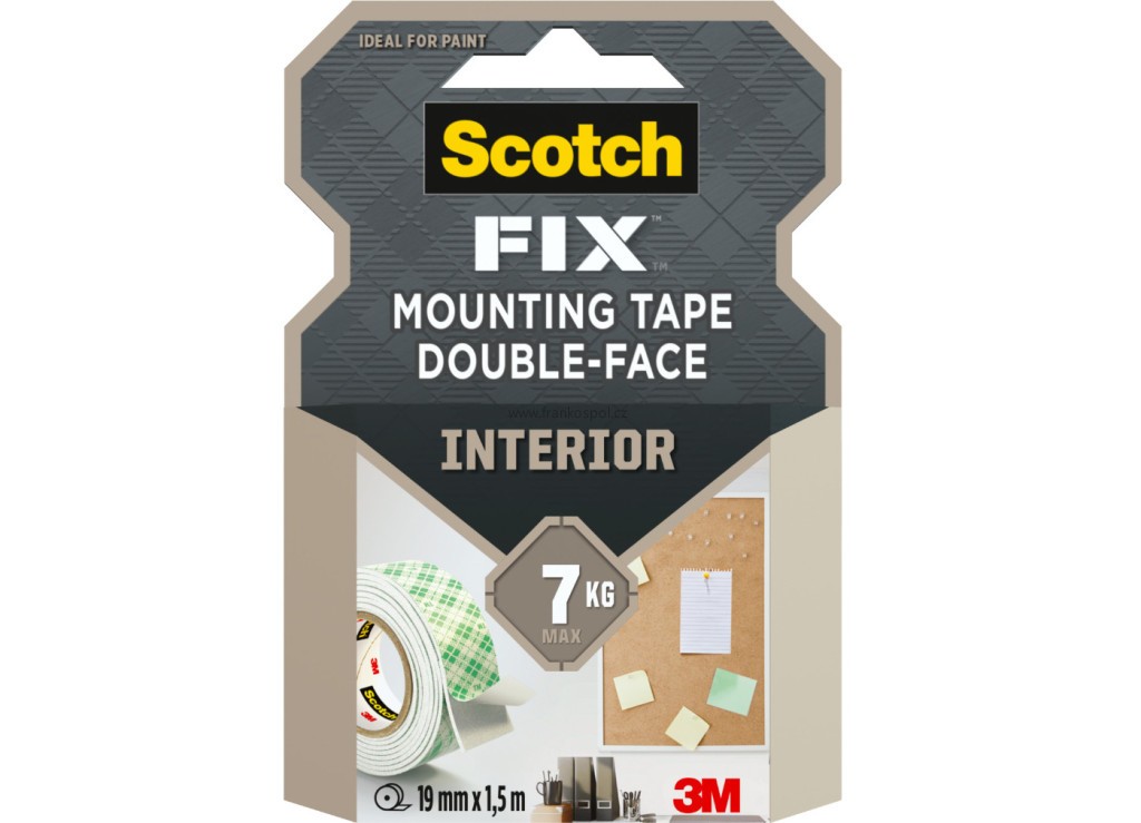 Oboustranná lepicí páska 3M Scotch Fix, 19 mm x 1,5 m